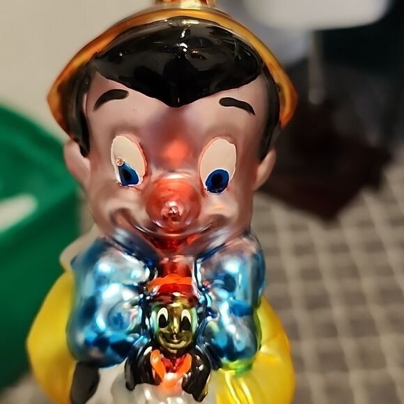 Vintage Walt Disney Blown Glass Christmas Ornament - Pinocchio - Picture 6 of 6
